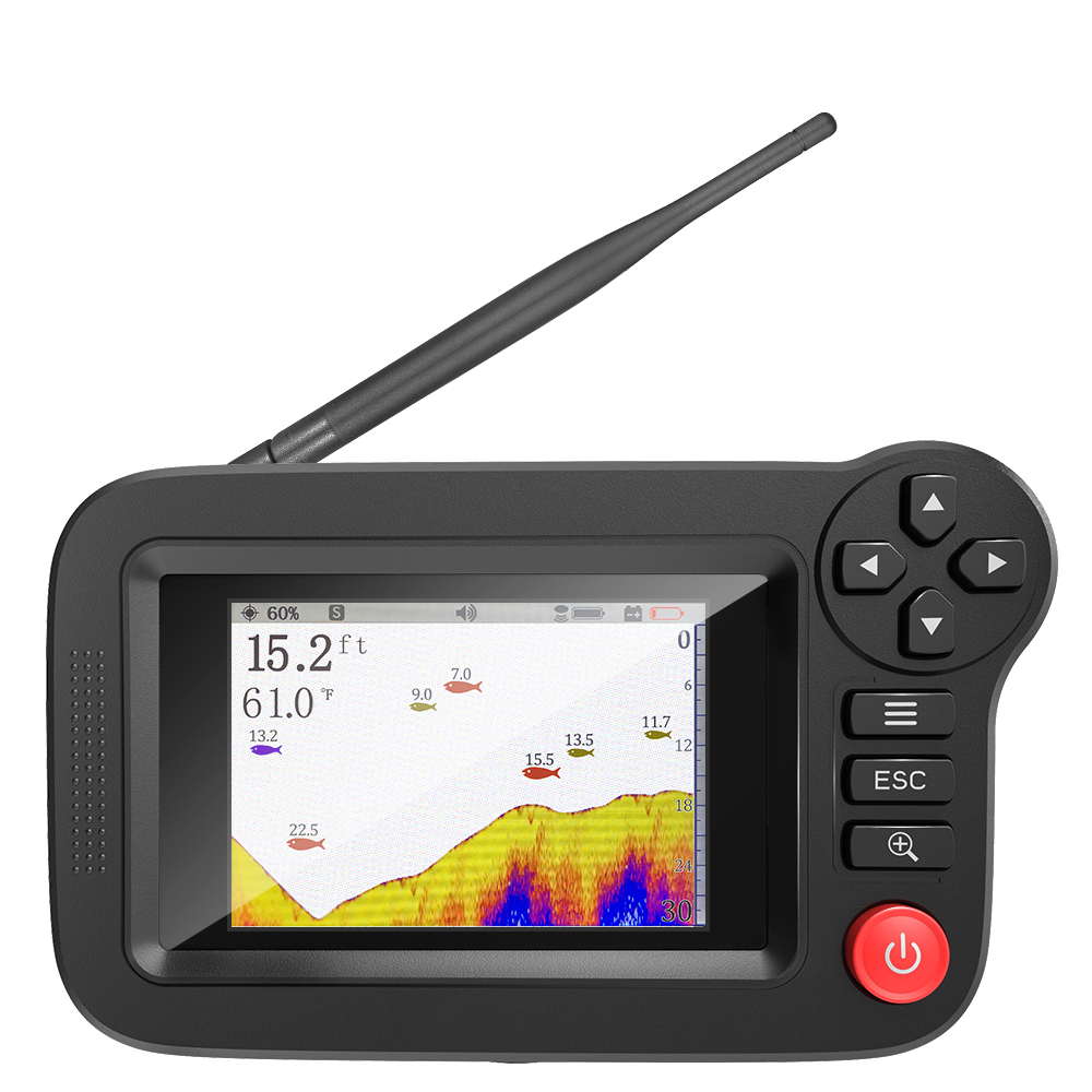 Fishing Depth Finder - スマート魚群探知機 - ドック、海岸、銀行からのレクリエーション釣り用のポータブル魚群探知機と深度探知機