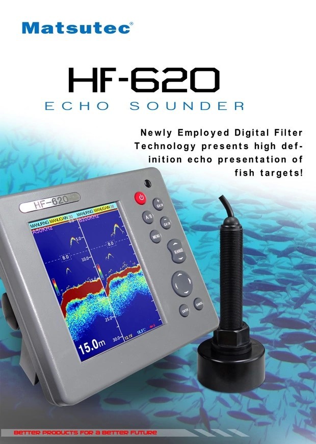Fish Finder - マツテック 6インチ HF-620 マリンカラーエコーサウンダー 魚群探知機 デュアル周波数魚探