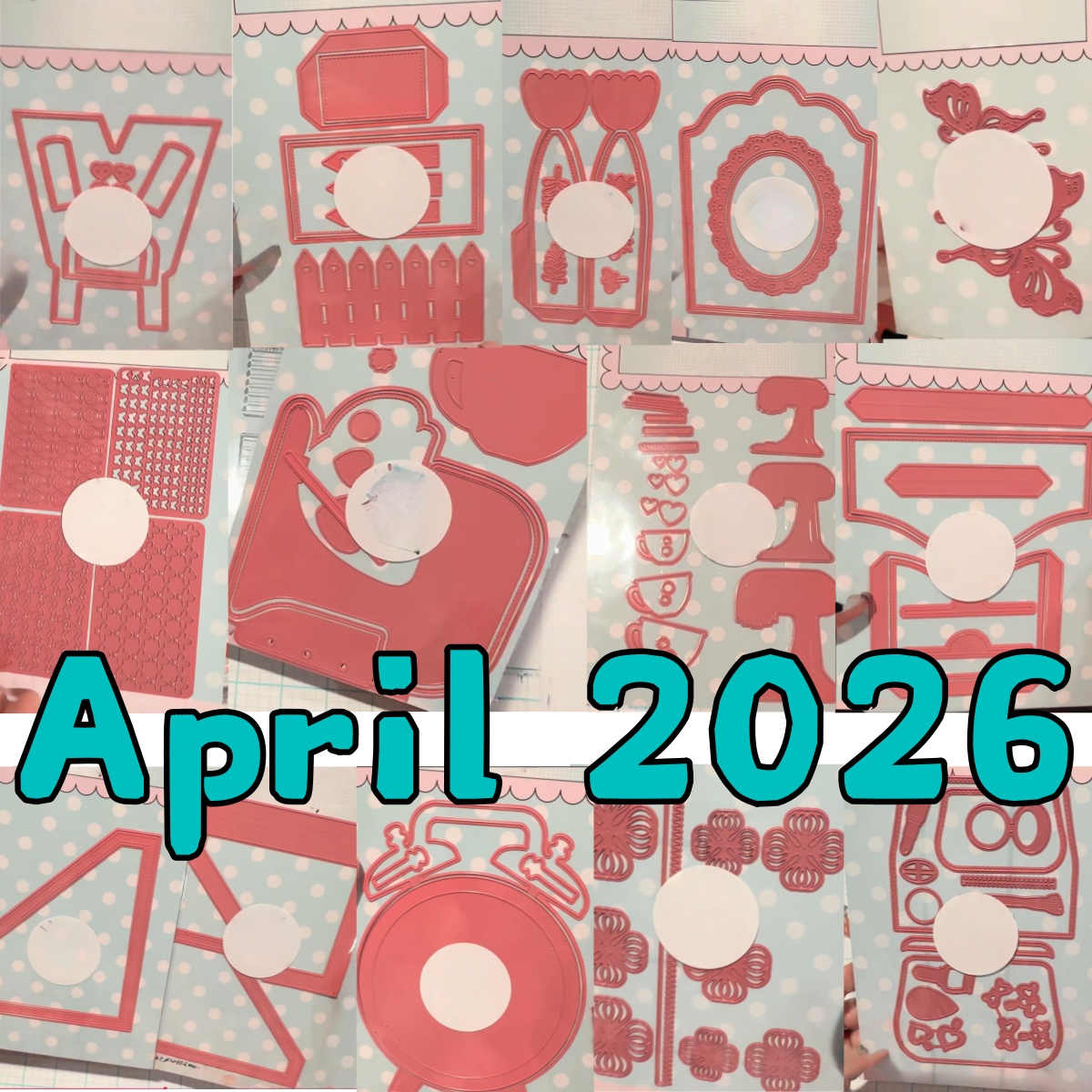 Fish Alarm - 2026年4月 フェンス型目覚まし時計 コスメティックフェンス 金属切削ダイス クリアスタンプ DIYデコレーション用