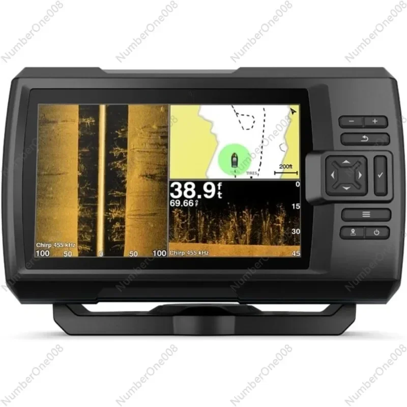 Fish Finder Transducer - Striker 7SV（トランスデューサー付き）、7インチGPS魚群探知機（Chirp Traditional、ClearVu、SideVuスキャニングソナートランスデューサー搭載）