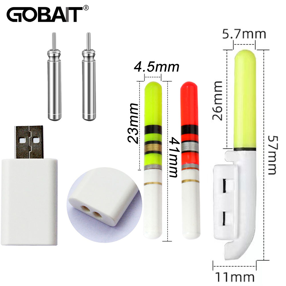 Fish Finder Battery - CR322 3.6V リチウム電池 USB 充電ライトスティックロッド発光電気 LED