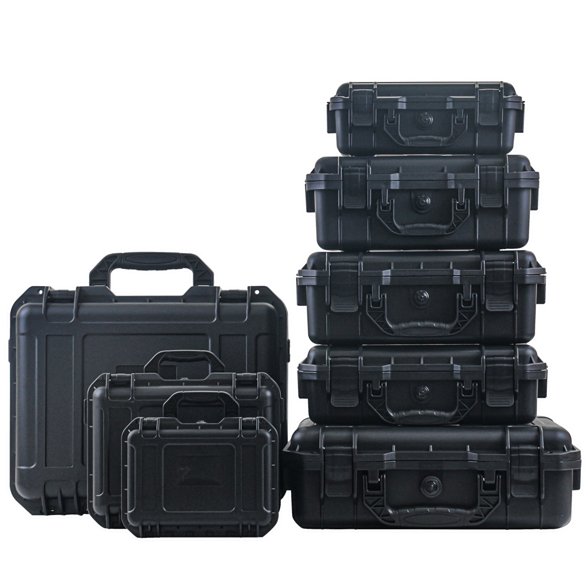 Fish Finder Case - 1pc ポータブルプラスチック保護安全ツールボックス、防水落下防止精密機器ケース、スポンジ耐衝撃ツールボックス