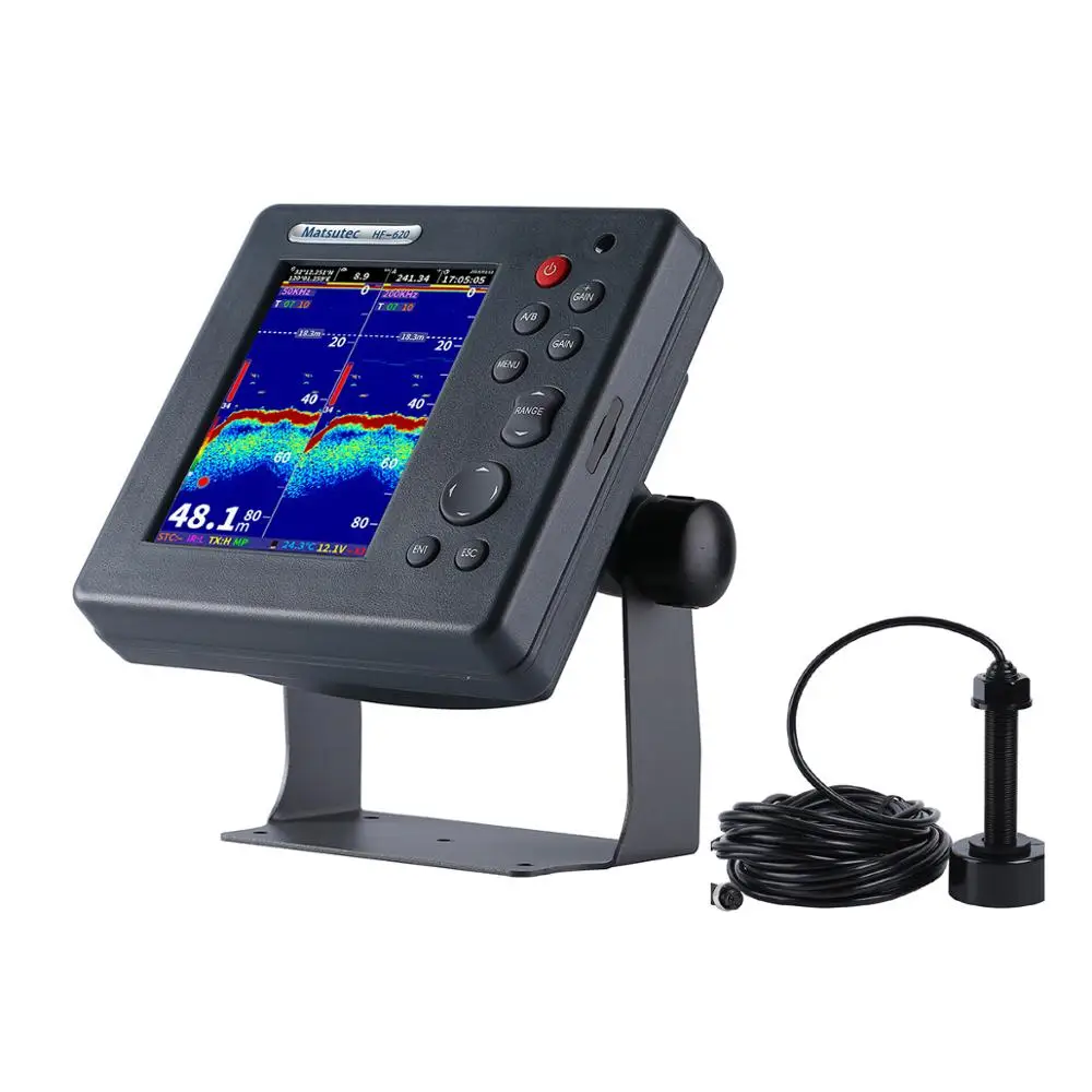 Fish Finder Charger - マツテック HF-620 マリンカラー エコーサウンダー 魚群探知機 デュアル周波数