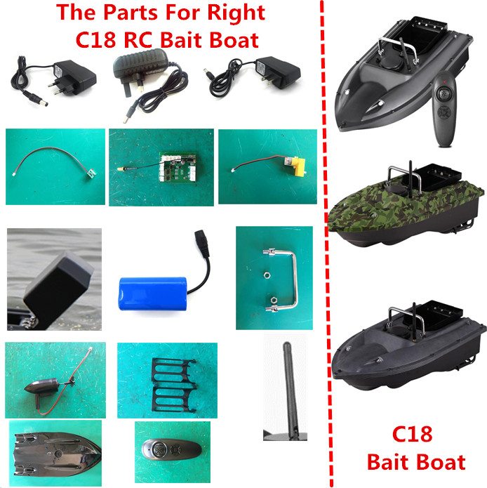 Fish Finder Charger - C18 リモコン RC 魚群探知機電気釣り餌ボートスペアパーツ 7.4V 5200mah