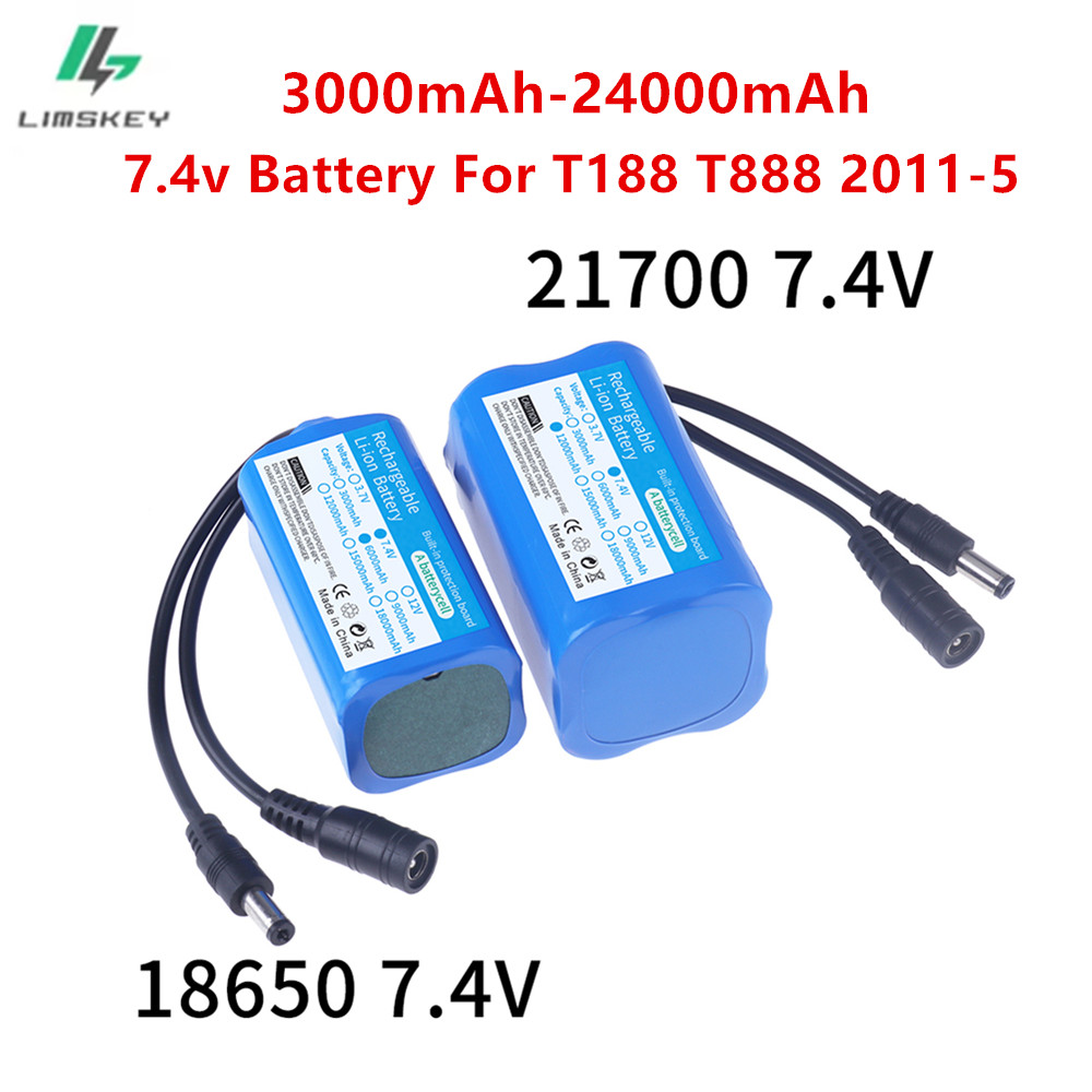 Fish Finder Charger - 7.4Vバッテリー 3000mah/6000mah/9000mah/12000mah T188 T888 2011-5 リモコン玩具