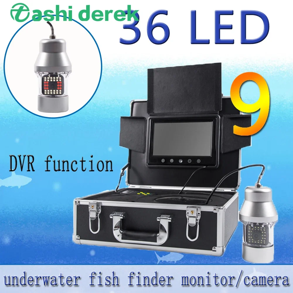 Fishing Camera - 魚群探知機 F08A 9インチ水中釣りカメラ 広視野角 1000TVL HD