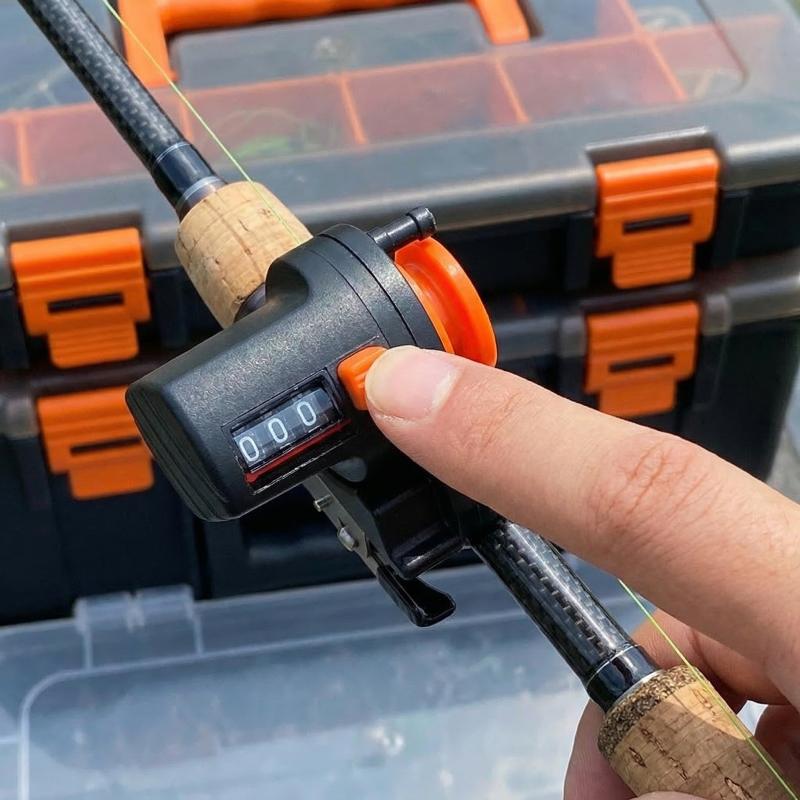 Fish Finder Transducer - 0-999M 釣り糸カウンター深さ長さ測定ツールポータブル釣り道具釣り糸深さ探知機機器