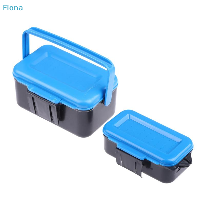Fish Finder Case - ✔ 釣り用餌ワームボックス、通気性のあるプラスチック製生餌ホルダー、ハンドル付き、ミミズやルアー用