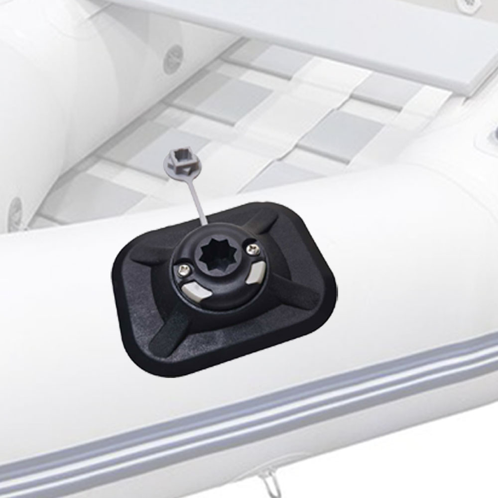 Fish Finder Mount - PVC製インフレータブルボート釣り竿ホルダーマウントカヤックサーフィンボード電子機器固定具魚群探知機GPS接着式表面実装パッド