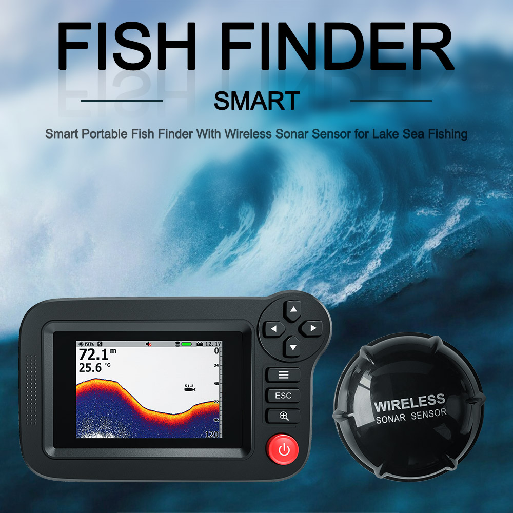 スマート魚群探知機 - ドック、海岸、銀行からのレクリエーシ - Fishing Depth Finder のレビューと価格