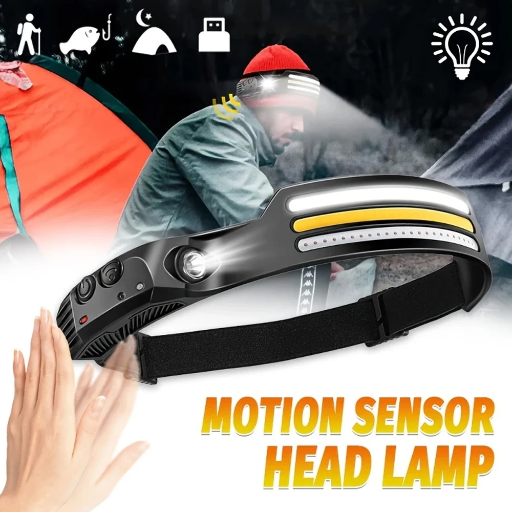 充電式 COB LED 誘導ヘッドランプ内蔵バッテリー 10 - Fish Finder Battery のレビューと価格