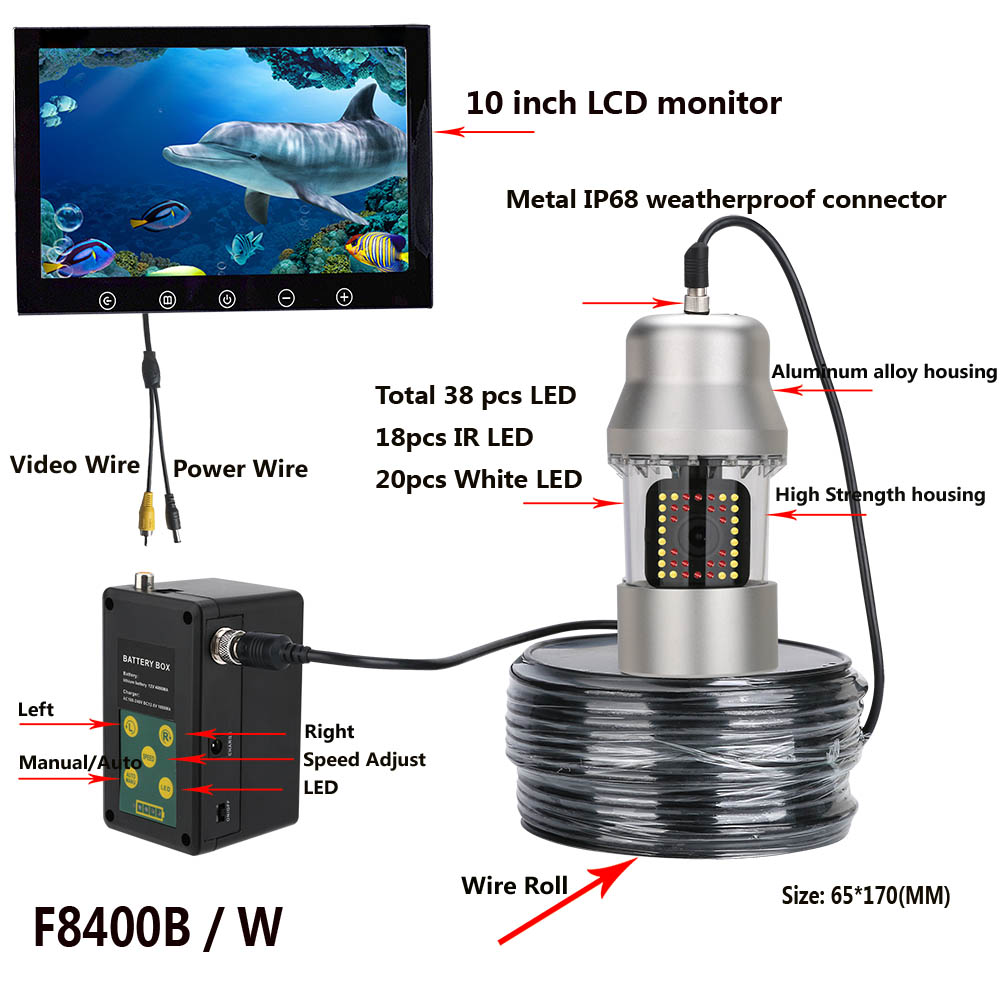 Mapotwang-水中釣りビデオカメラ、魚群探知機、IP6 - Fish Finder Cable のレビューと価格