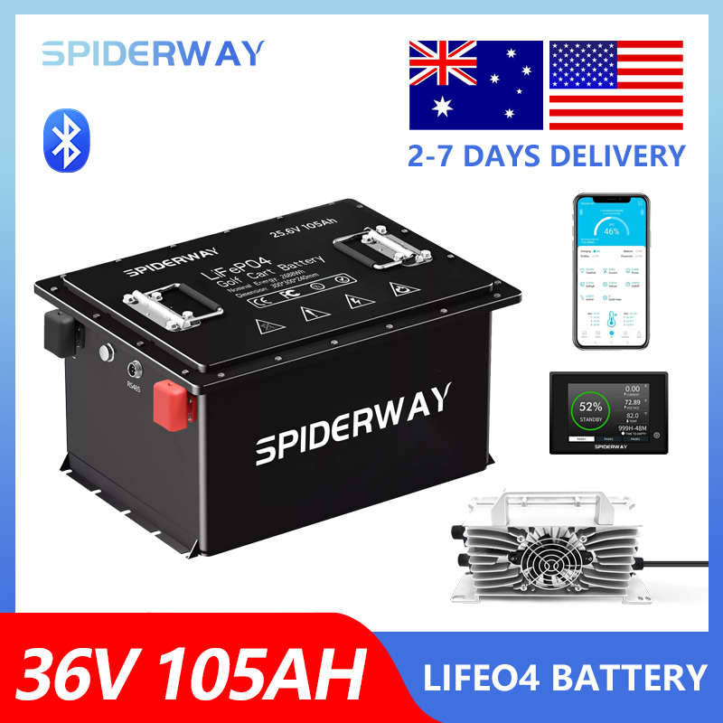 36V 105Ah ゴルフカート用LiFePO4リチウムバッ - Fish Finder Charger のレビューと価格