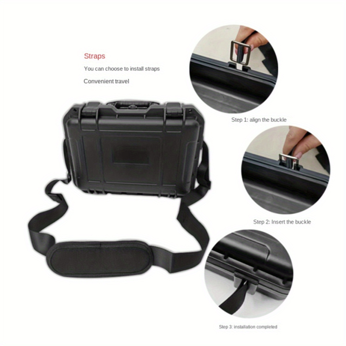 1pc 防水ハードキャリーケースバッグツールケースとプレカッ - Fish Finder Case のレビューと価格
