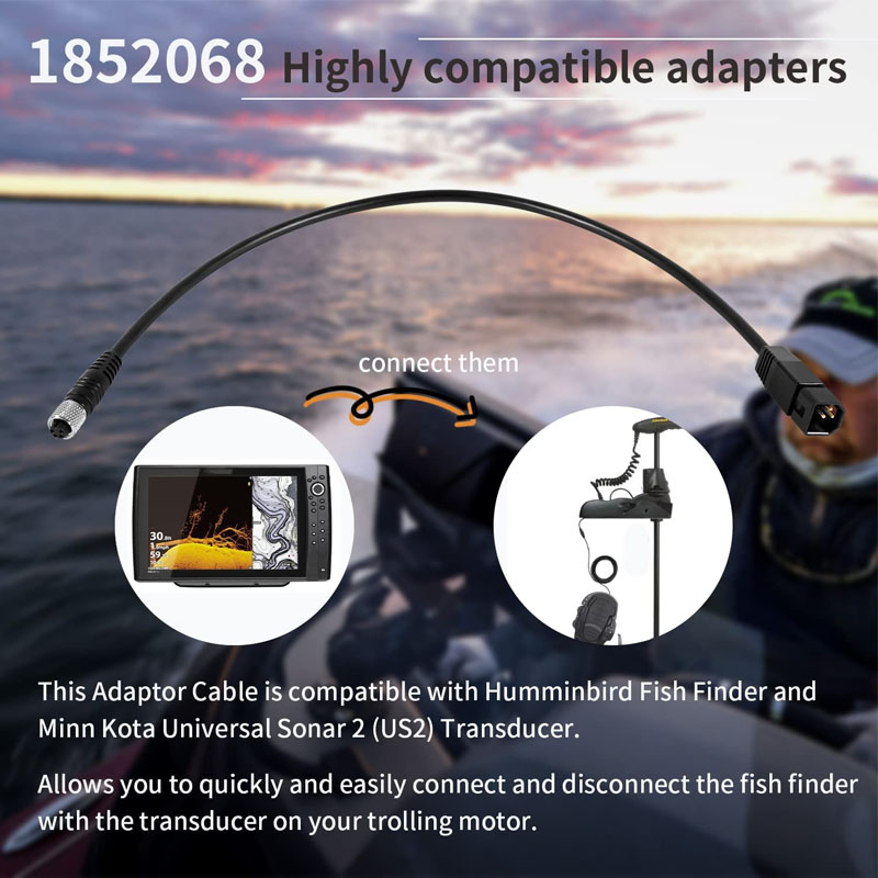 ユニバーサルソナートランスデューサーアダプターケーブル、ブラ - Fish Finder Cable のレビューと価格