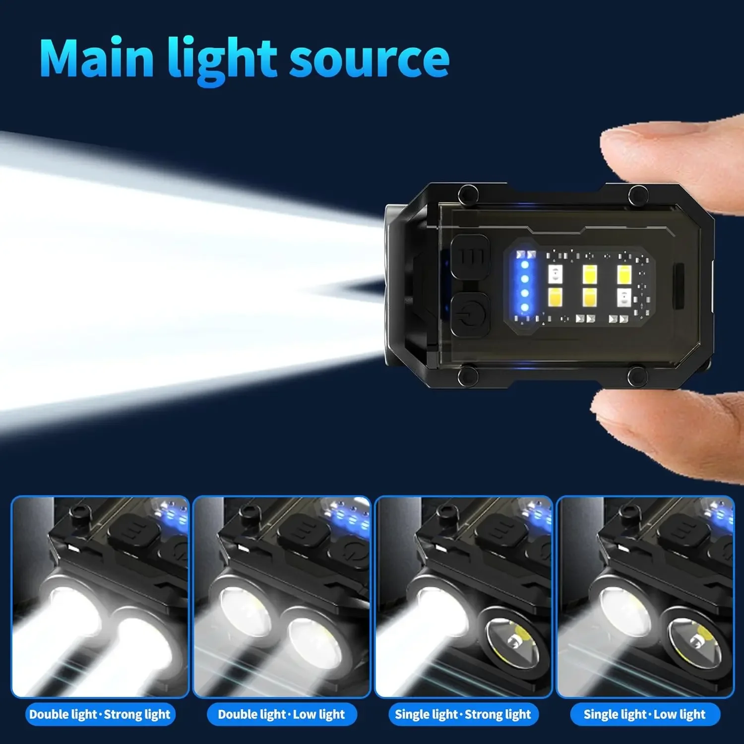 クリップオン懐中電灯 充電式ミニ EDC キーチェーントーチ - Fishing Light のレビューと価格