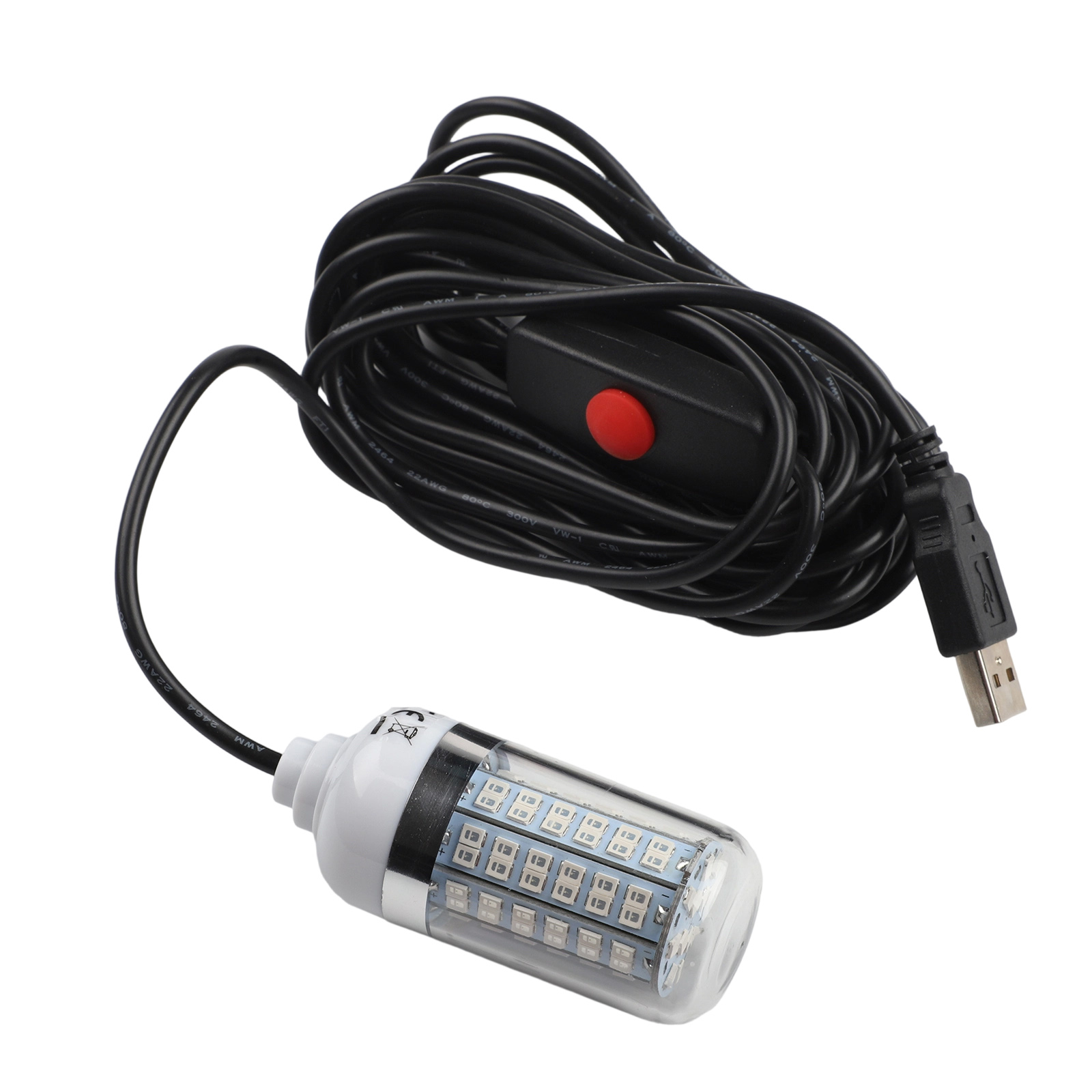 5V水中魚誘引ランプ 緑/白/青/暖色ライト USB LED - Fish Finder Charger のレビューと価格