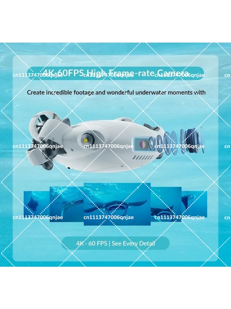 水中探査用グラバーアーム付き水中ROVロボット潜水4Kカメラ - Underwater Camera のレビューと価格