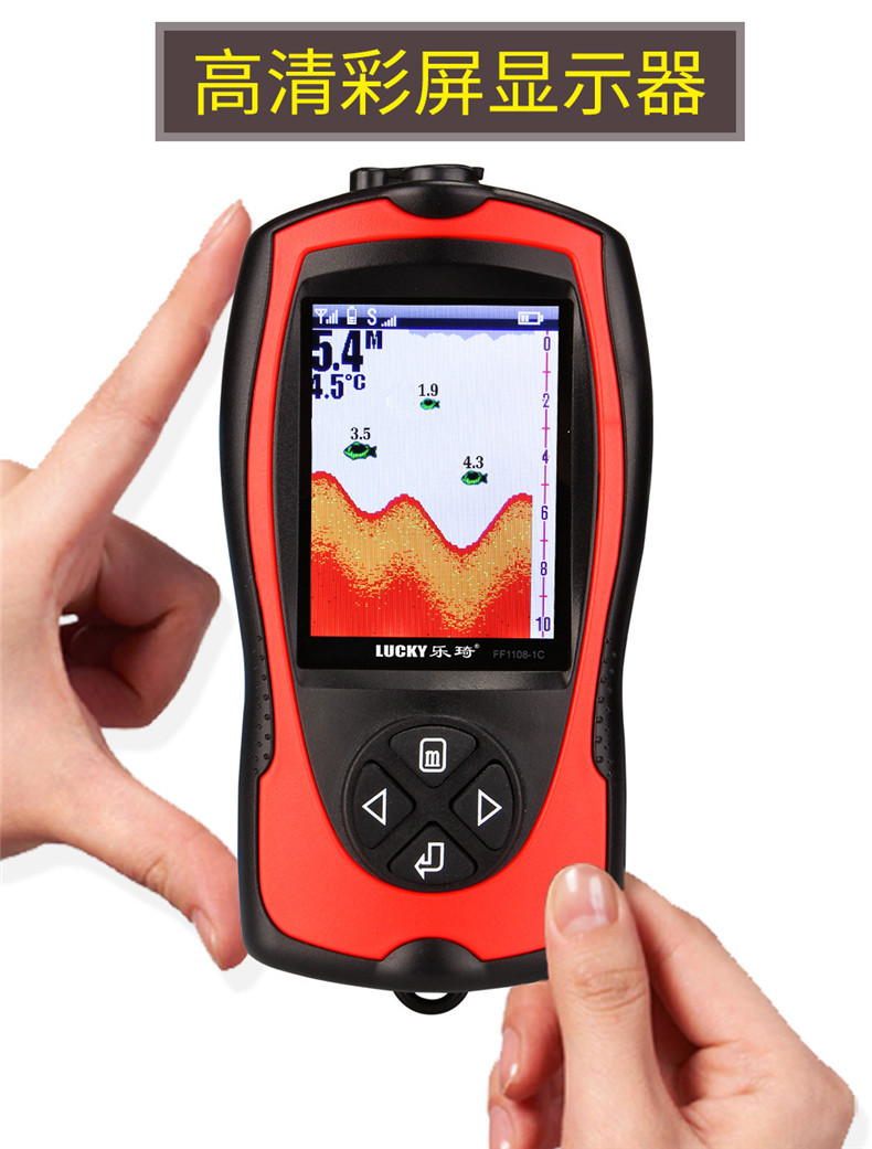 最新のお買い得！超音波ローランスカラースクリーンソナー ワイ - Fish Finder Portable のレビューと価格
