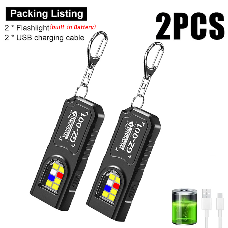 多機能キーホルダー懐中電灯 USB 充電式ミニ懐中電灯 CO - Fishing Light のレビューと価格