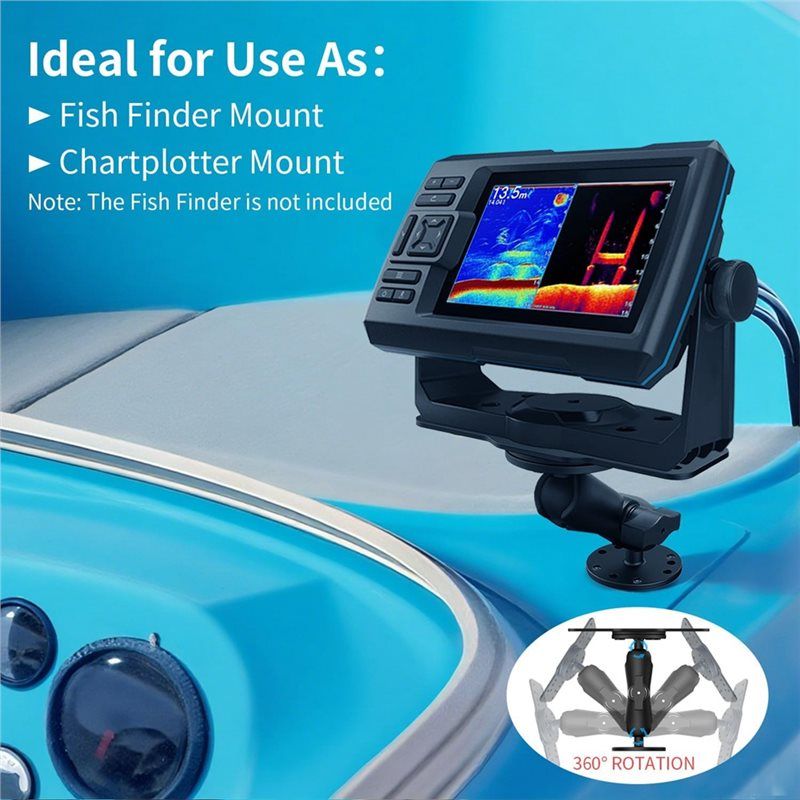 AA90-アルミニウム魚群探知機マウントベース、ガーミンロー - Fish Finder Case のレビューと価格