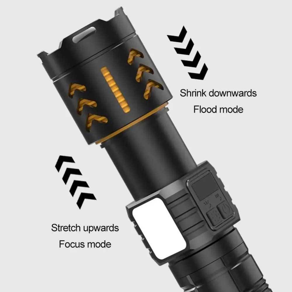 ハイパワー LED 懐中電灯ズーム可能 Type-C 充電式 - Fishing Light のレビューと価格