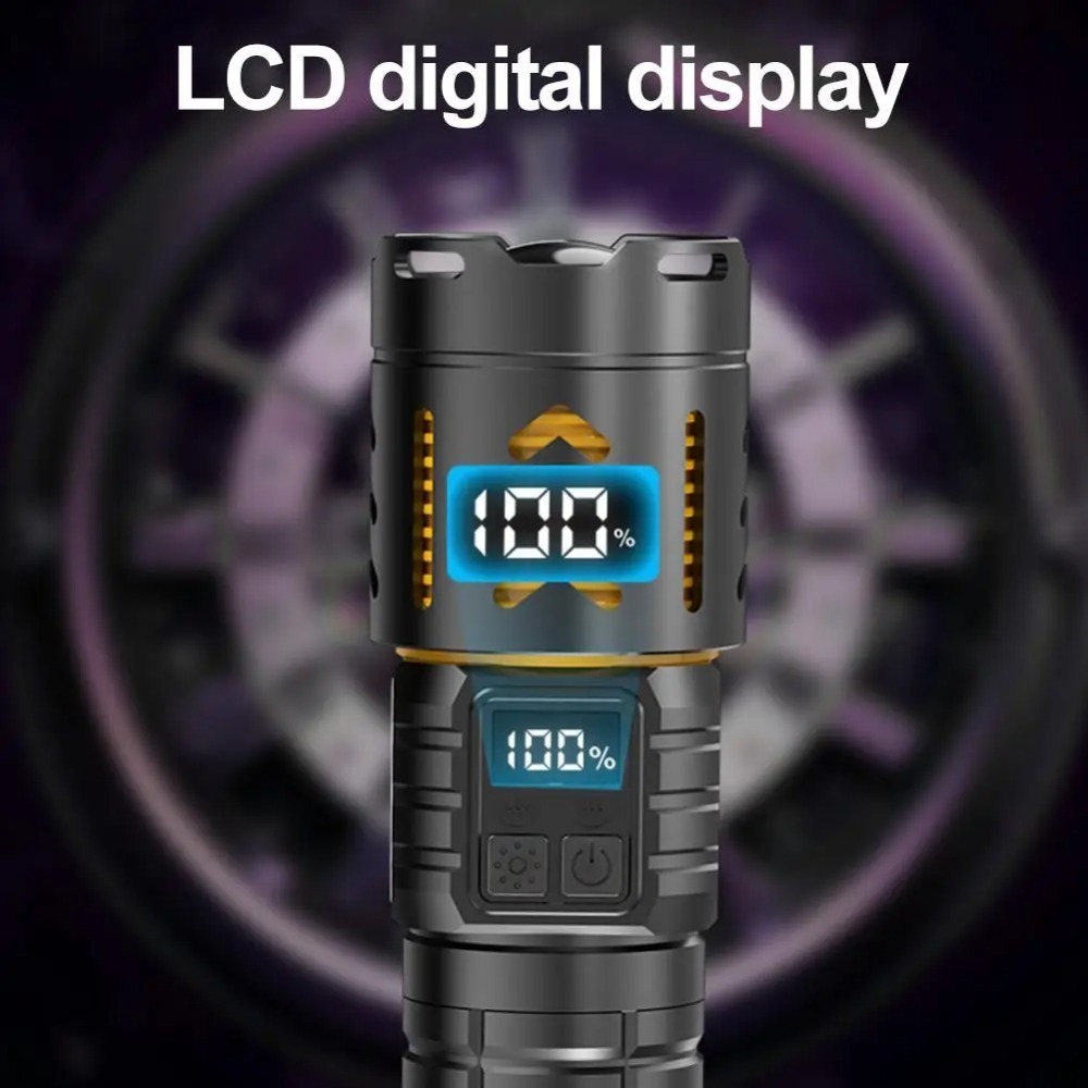 ハイパワー LED 懐中電灯ズーム可能 Type-C 充電式 - Fishing Light のレビューと価格