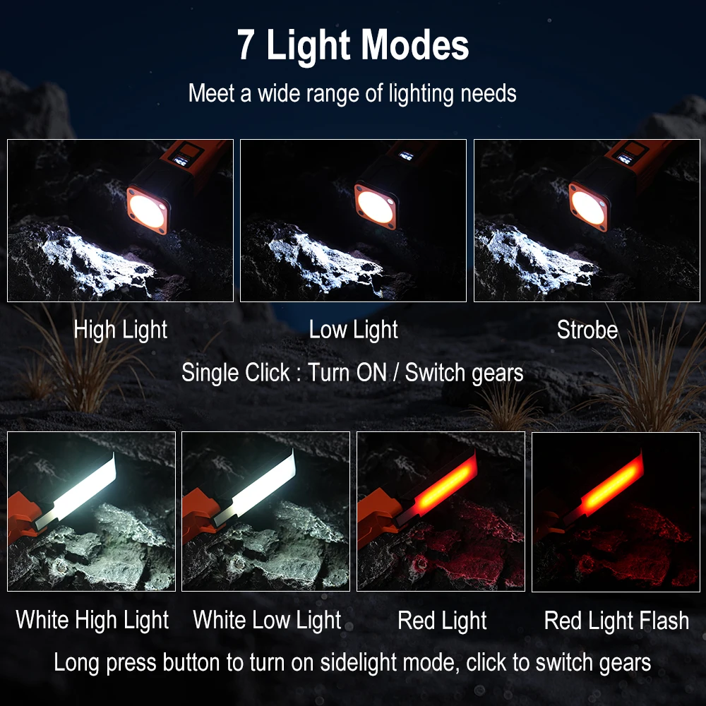 BORUiT 300LM LED 作業灯ズーム懐中電灯タイプ - Fishing Light のレビューと価格