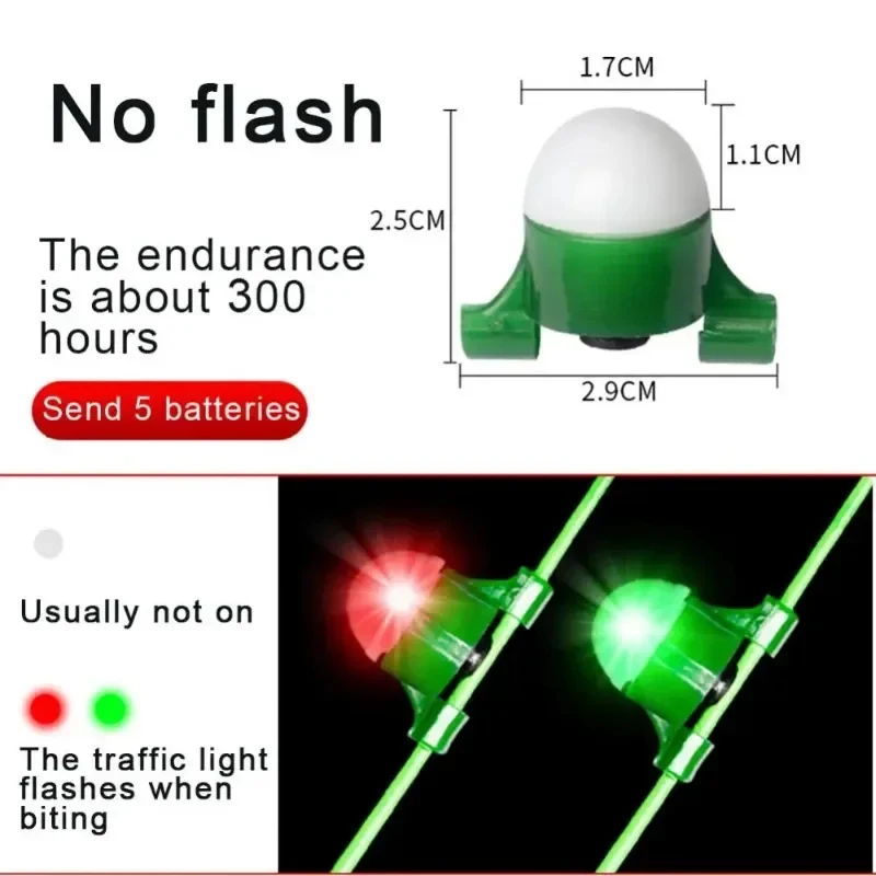 1-4pc LED 釣りアラーム圧縮耐性ロッド先端センサーラ - Fish Alarm のレビューと価格