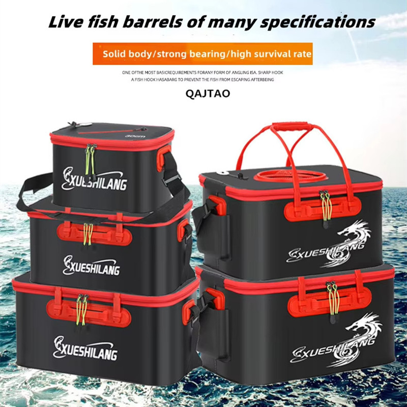 釣り用バケツ 折りたたみ式 厚手 魚用バケツ 酸素ポンプなし - Fish Finder Case のレビューと価格