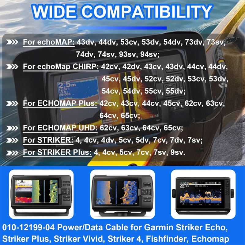 マリン4ピン電源ケーブル接続アダプター # 010-1219 - Fish Finder Cable のレビューと価格