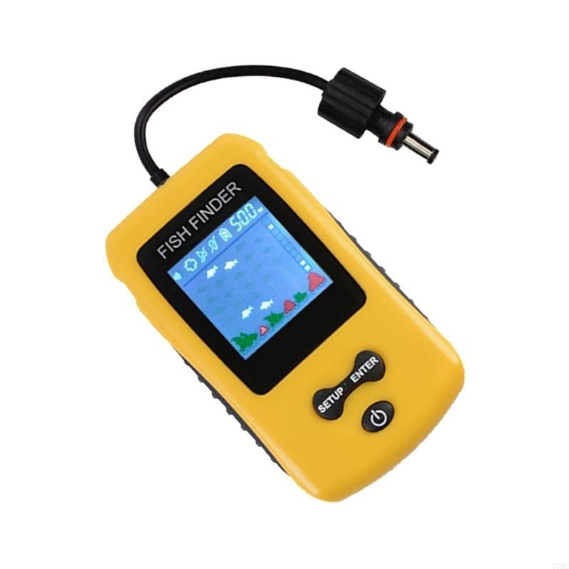 77hcポータブルソナーフィッシュファインダーハンドヘルドフ - Fishing Depth Finder のレビューと価格