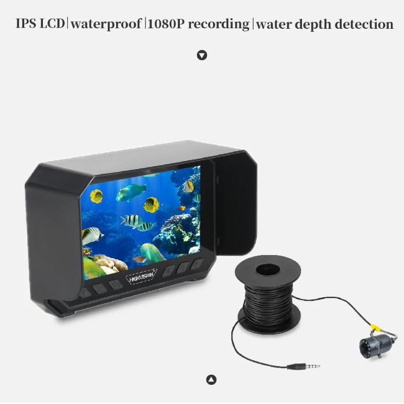 5インチ水中釣りカメラ、1080PフルHDビデオ録画、リアル - Fishing Camera のレビューと価格