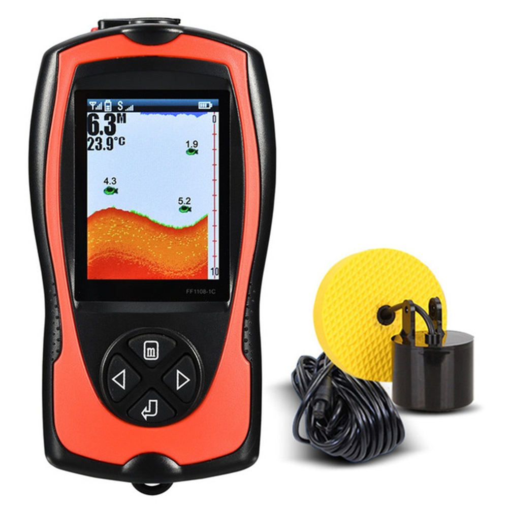 有線魚群探知機高解像度英語カラースクリーンビジュアルソナー無 - Fish Finder のレビューと価格