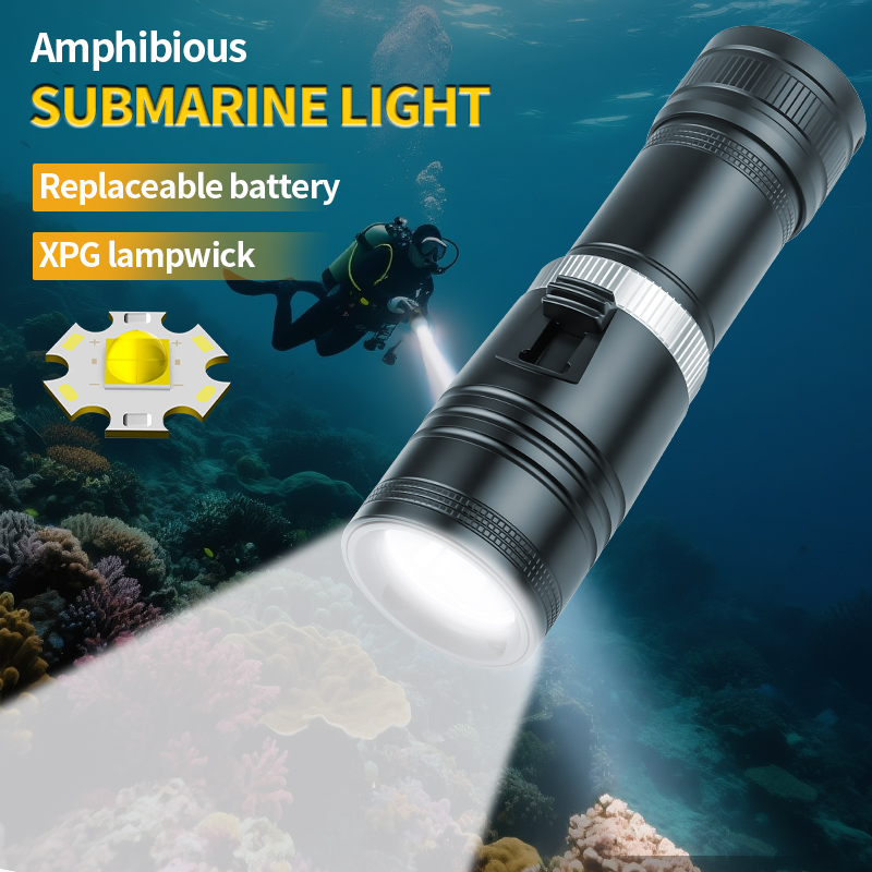 D117 アルミ防水 IPX8 ダイビング懐中電灯 LED  - Fishing Light のレビューと価格