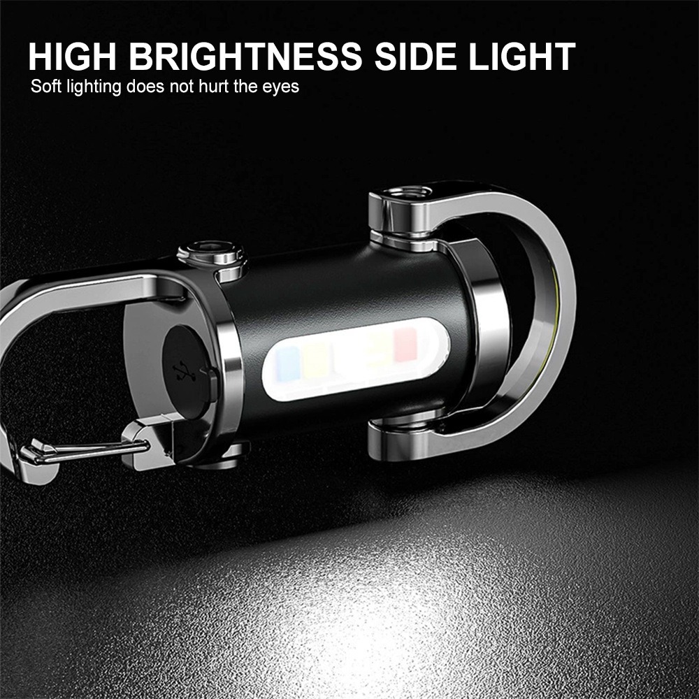 ポータブルキーホルダーライトミニキーリング懐中電灯充電式防水 - Fishing Light のレビューと価格