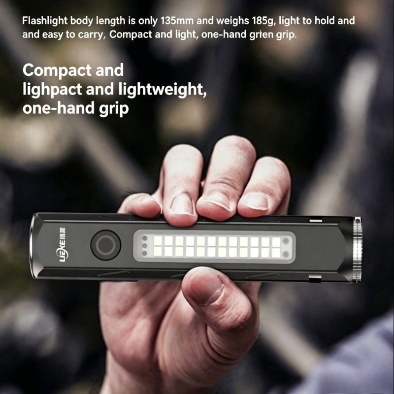 LED 強力な光懐中電灯タイプ C 充電小型ポータブル作業灯 - Fishing Light のレビューと価格