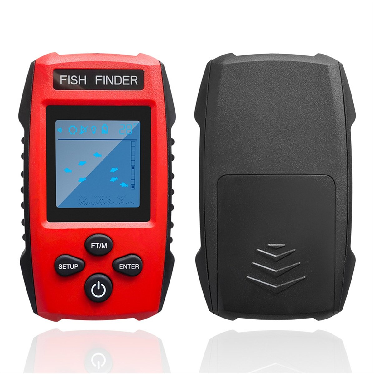 カラー液晶魚群探知機 有線ソナー送信機 検出深度計付き 釣り - Fish Finder Transducer のレビューと価格