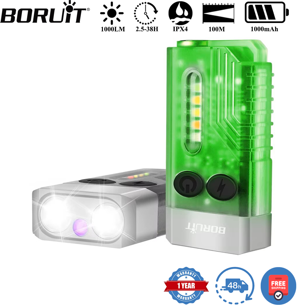 BORUiT V10 キーホルダー UV LED EDC 蛍 - Fishing Light のレビューと価格