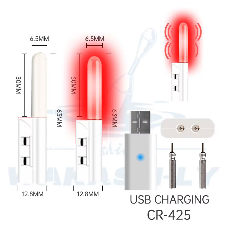 2 個 LED ナイトライト電子釣り竿ライト CR425 充 - Fish Alarm のレビューと価格