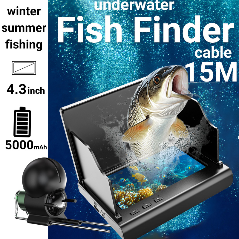 4.3インチ氷上釣りカメラ魚群探知機1080P HD水中カメ - Fish Finder Cable のレビューと価格
