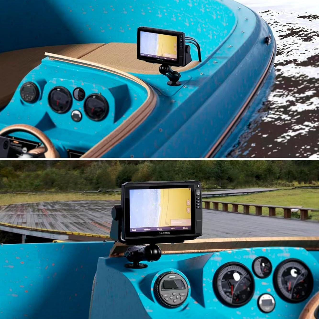 1.5 インチ魚群探知機マウントマリン電子/深度探知機マウン - Fish Finder Mount のレビューと価格