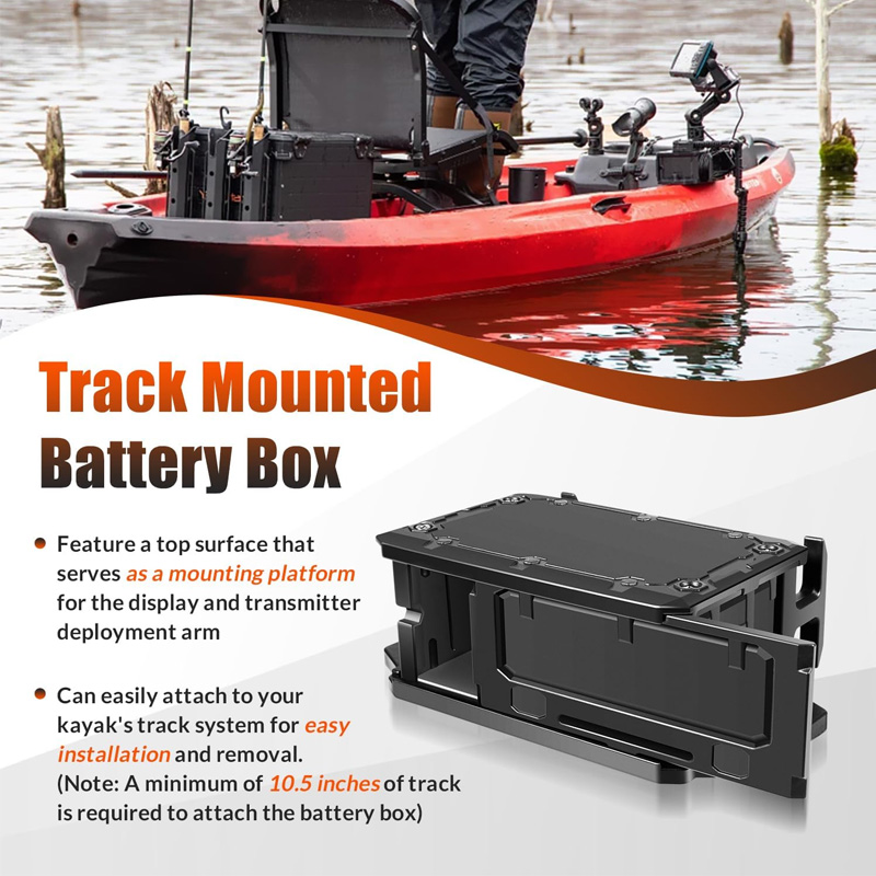 魚群探知機用トラックマウントバッテリーボックス、YakAtt - Fish Finder Transducer のレビューと価格