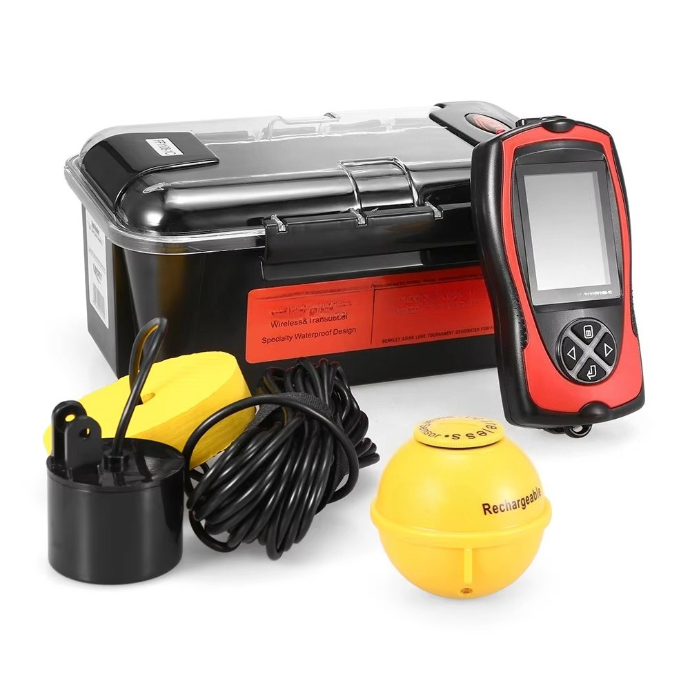 ポータブル魚群探知機 100M/300FT 水深魚群警報器  - Fish Finder Portable のレビューと価格