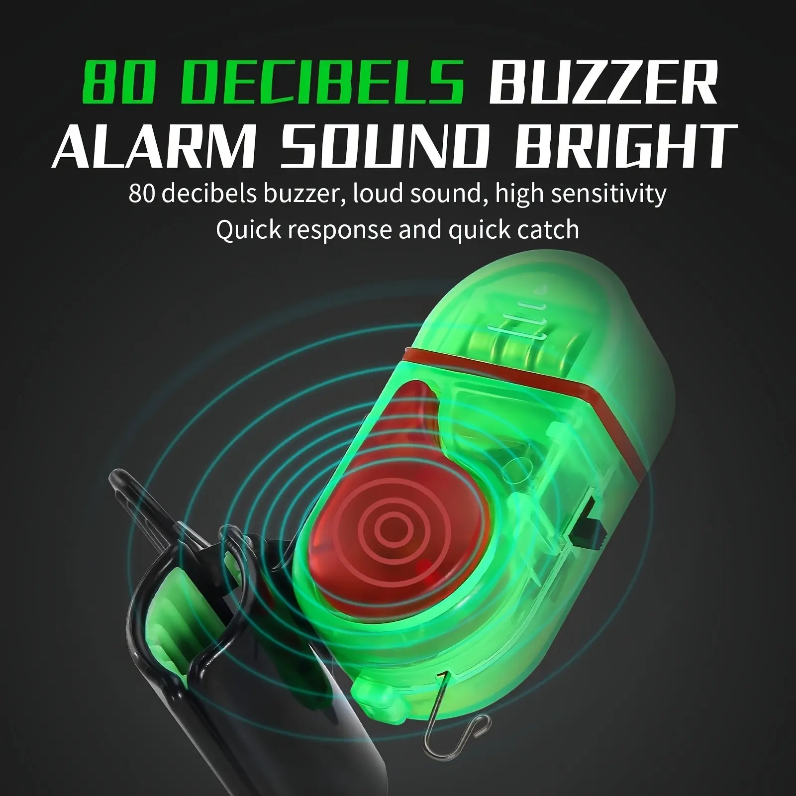 2個入りLED釣り用バイトアラーム、2025年アップグレード - Bite Alarm のレビューと価格