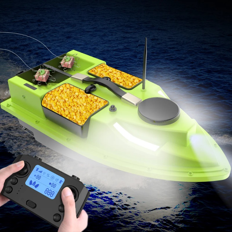 D19 GPS RCベイトボート 600M 4つのホッパー  - Fishing Gps のレビューと価格