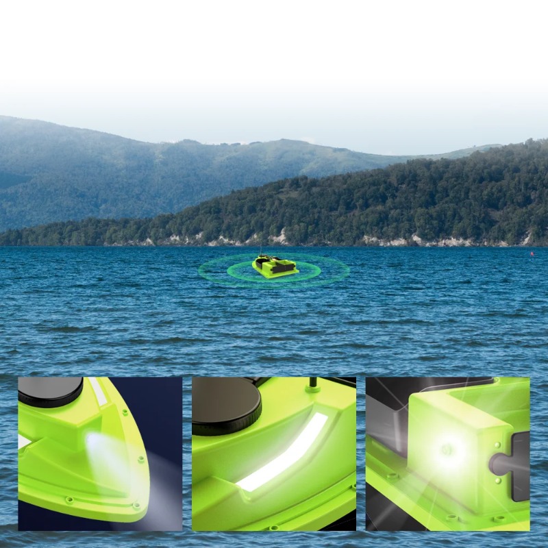 D19 GPS RCベイトボート 600M 4つのホッパー  - Fishing Gps のレビューと価格