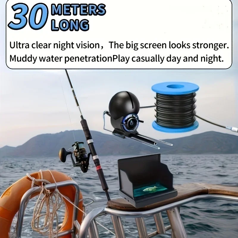 4.3インチ/5インチナイトビジョン水中釣りカメラ、HDスク - Fishing Depth Finder のレビューと価格