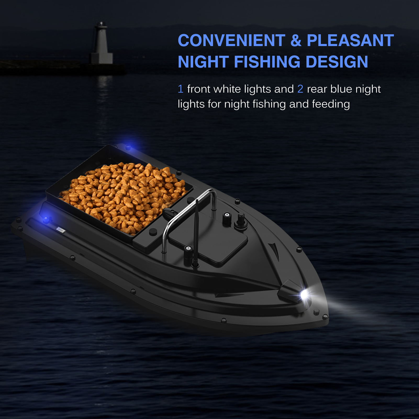 D16E GPS 釣り餌ボート大型餌コンテナ付き自動餌ボート - Fishing Gps のレビューと価格
