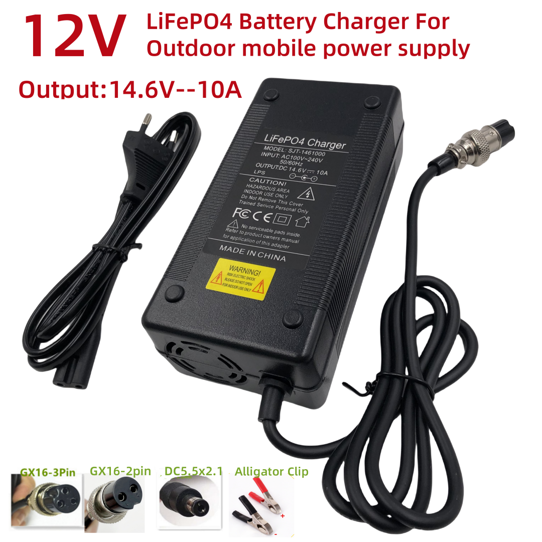 14.6V10A 充電器 12V LiFePO4 バッテリー - Fish Finder Charger のレビューと価格